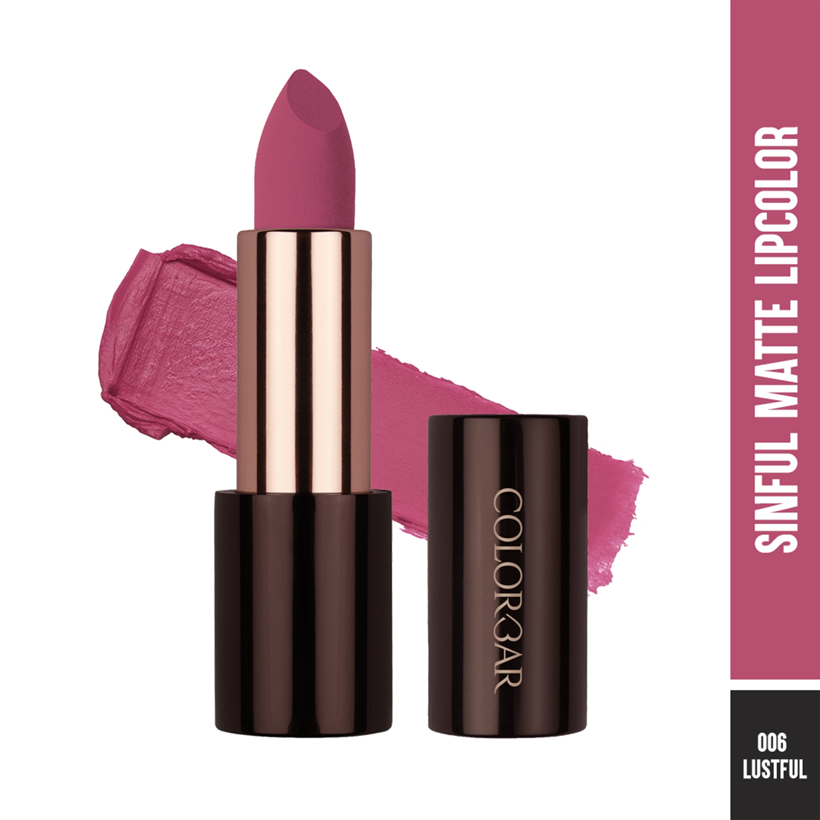 Colorbar Sinful Matte Lipcolor Lustful - 006 Pink - Distacart