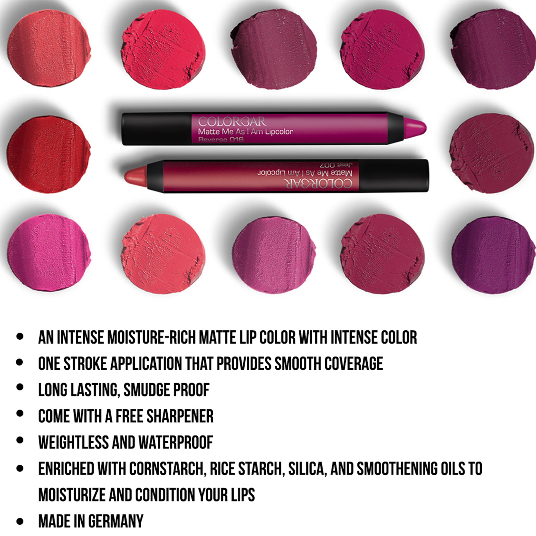 Colorbar Matte Me As I Am Lip Color New Stroke-[015] - Distacart