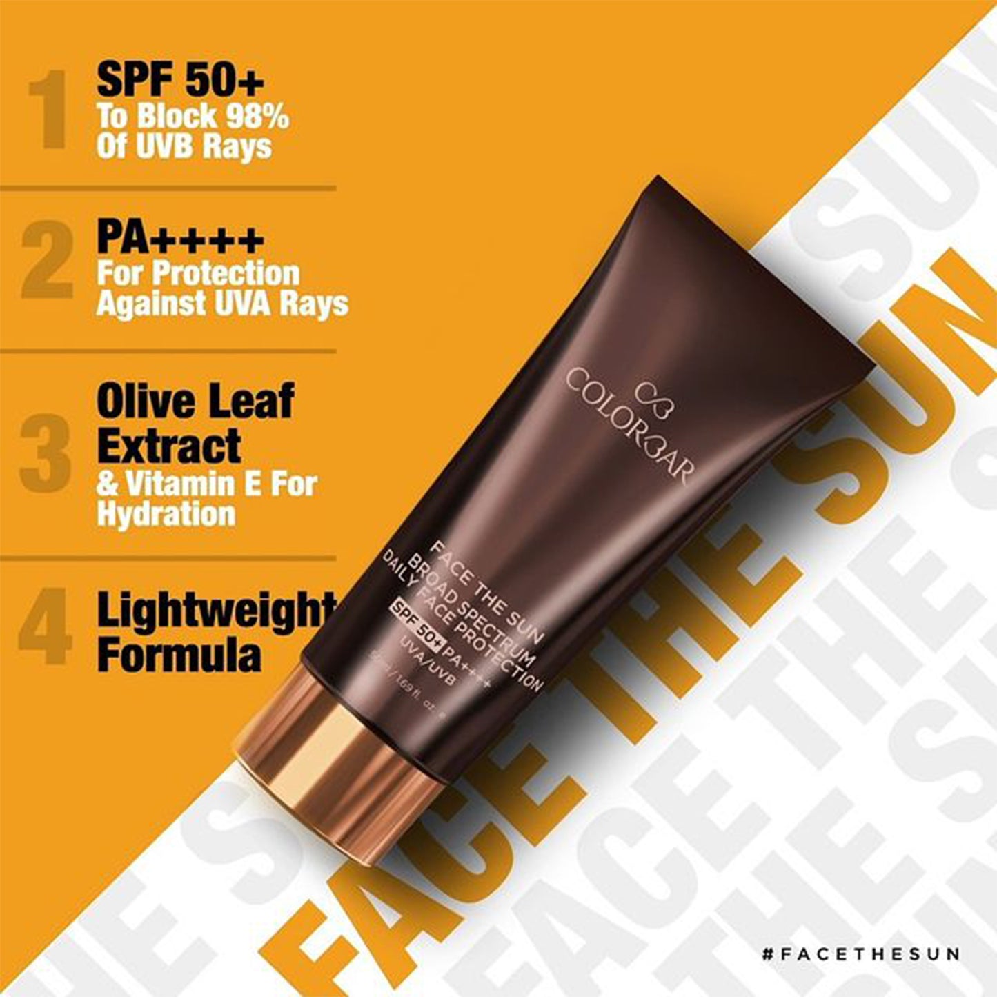 Colorbar Sunscreen Face The Sun Broad Spectrum Daily Face Protector - Distacart