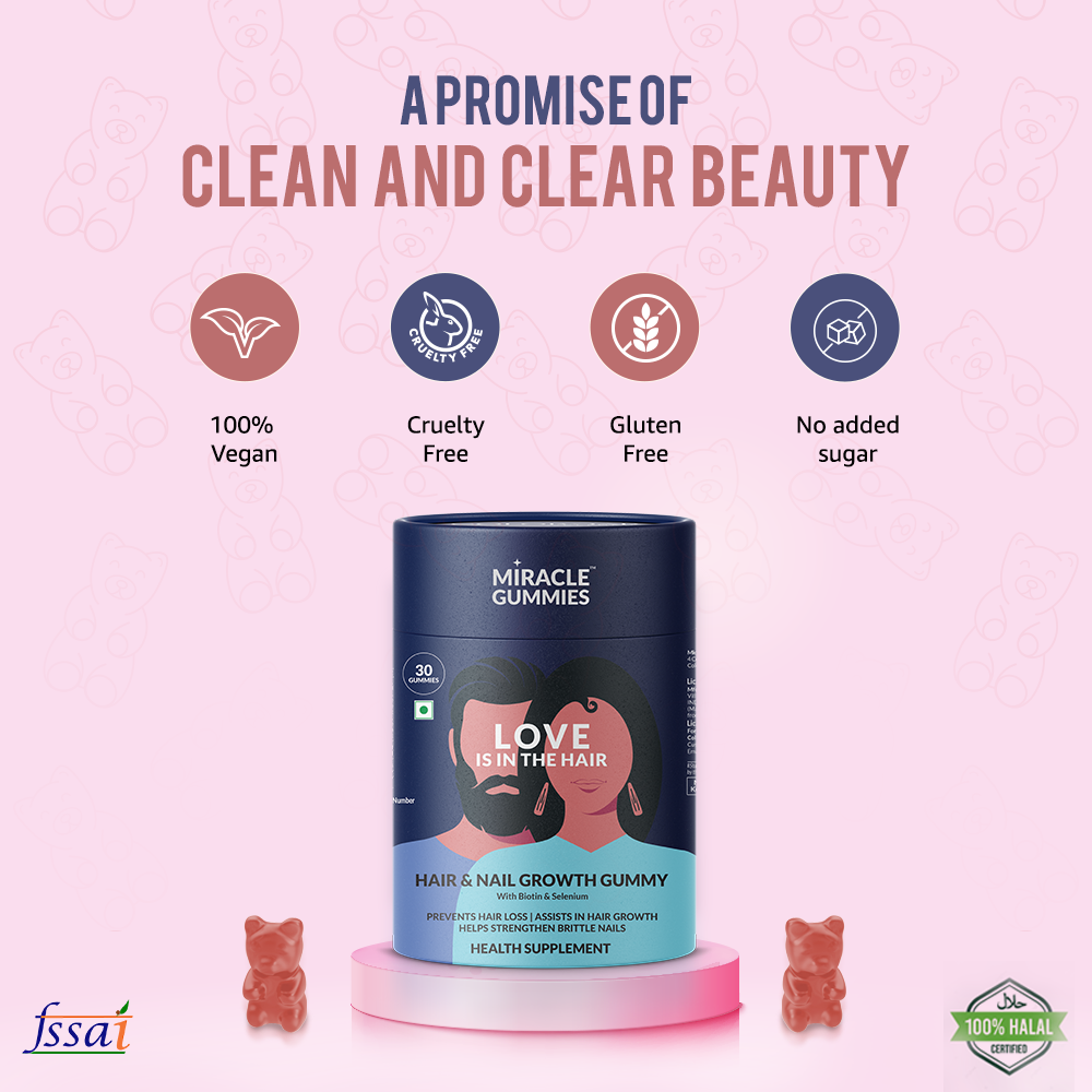 Colorbar Beauty Miracle Gummies - Love Is In The Hair - Distacart