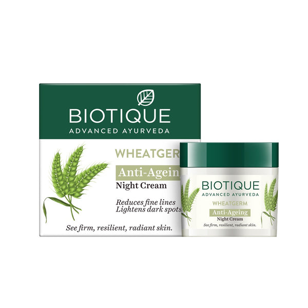 Biotique Advanced Ayurveda WheatGerm Anti-Ageing Night Cream - Distacart