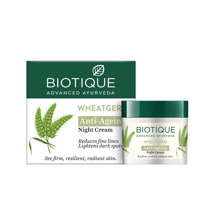 Biotique Advanced Ayurveda WheatGerm Anti-Ageing Night Cream - Distacart