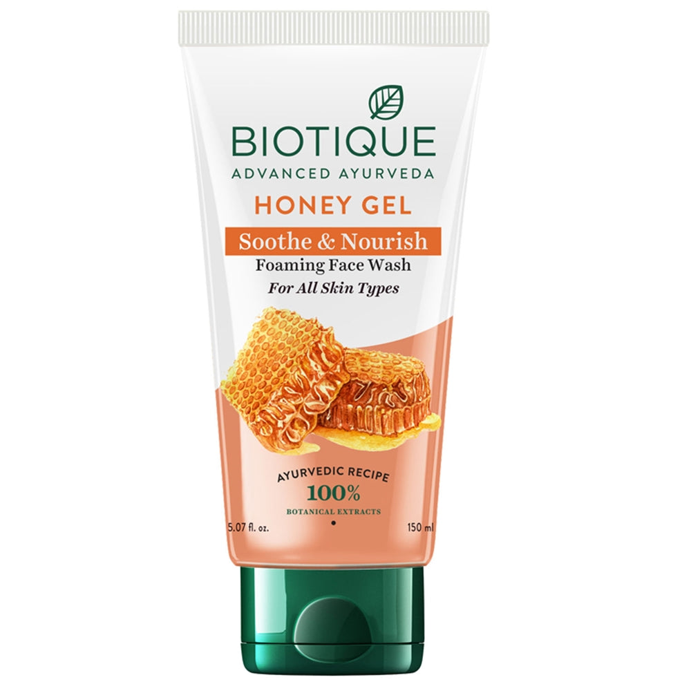 Biotique Advanced Ayurveda Bio Honey Gel Refreshing Foaming Face Wash - Distacart