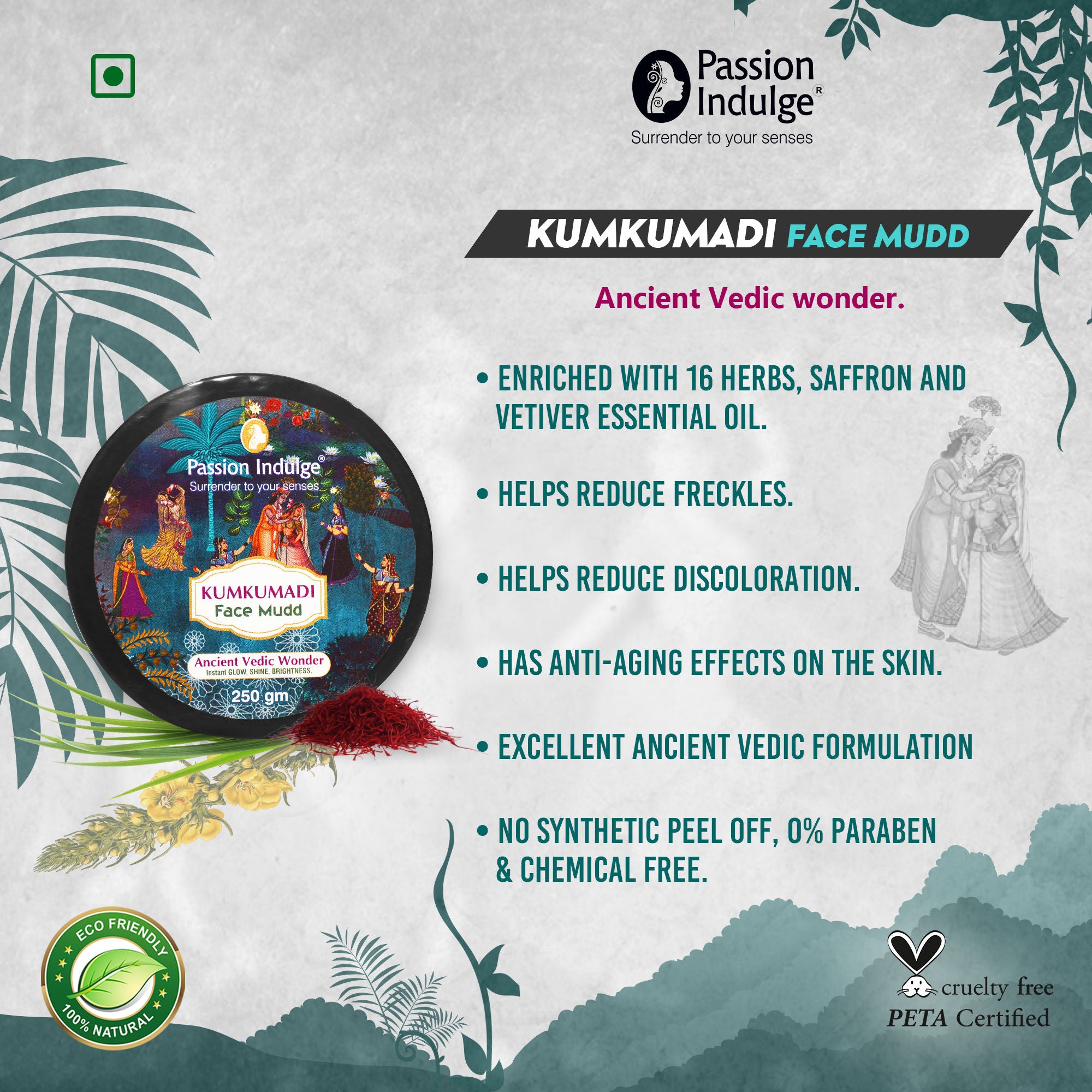 Passion Indulge Kumkumadi Face Mudd - Distacart