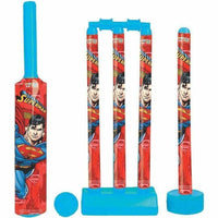 Thumbnail for Cricket Set with 1 Plastic Bat & Ball, 4 Wickets, Base and Ball Cricket Kit - Distacart