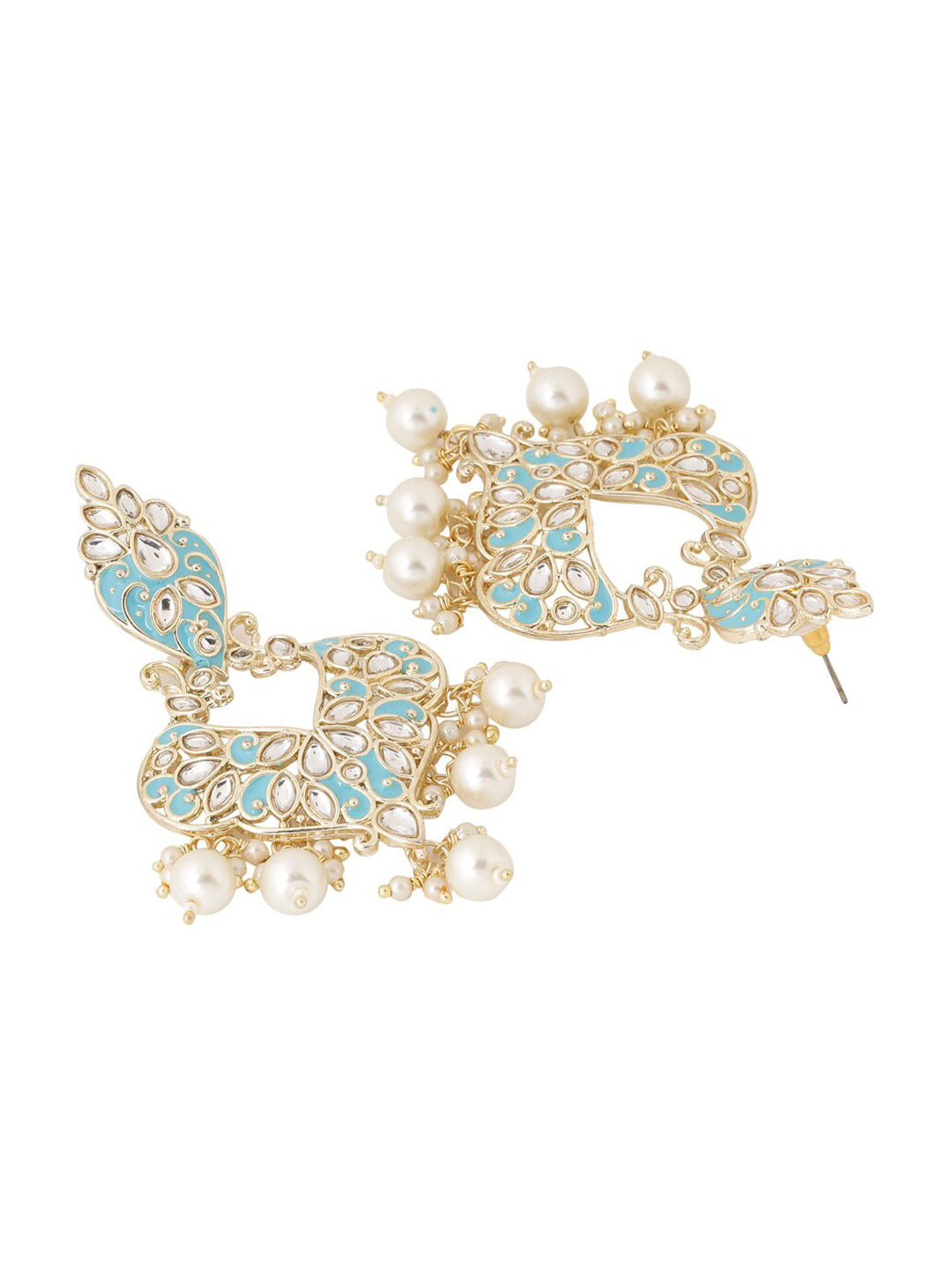 Shoshaa Turquoise Blue Contemporary Drop Earrings For Women - Distacart