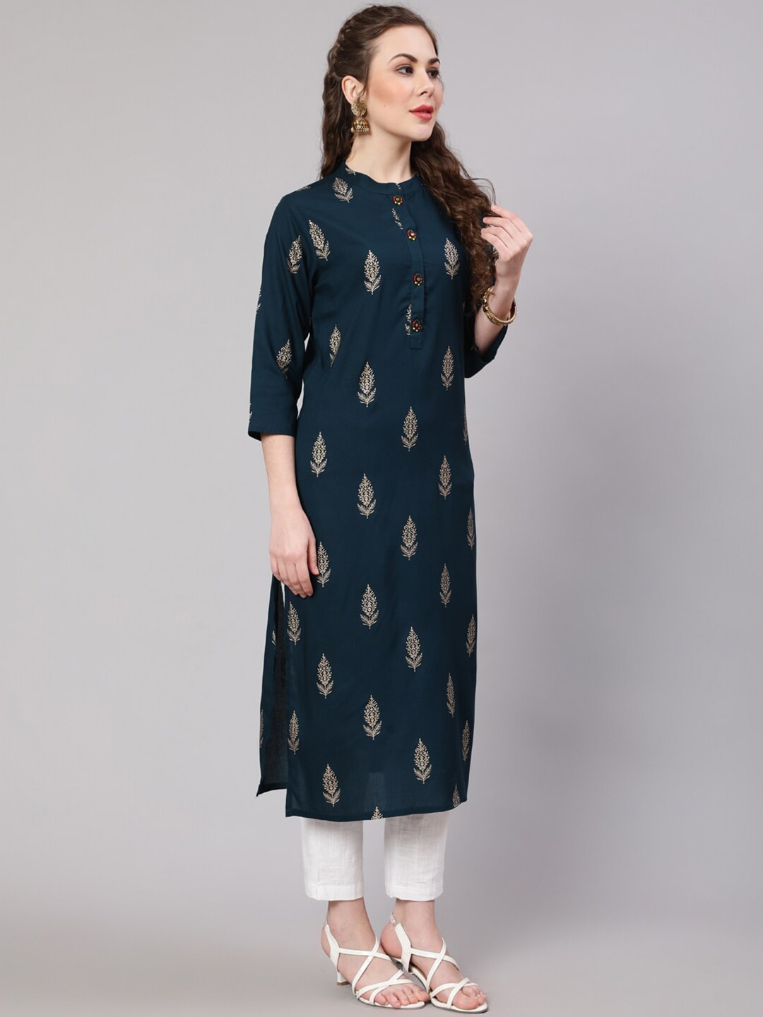 Kalini Women Ethnic Motifs Printed Kurta - Distacart