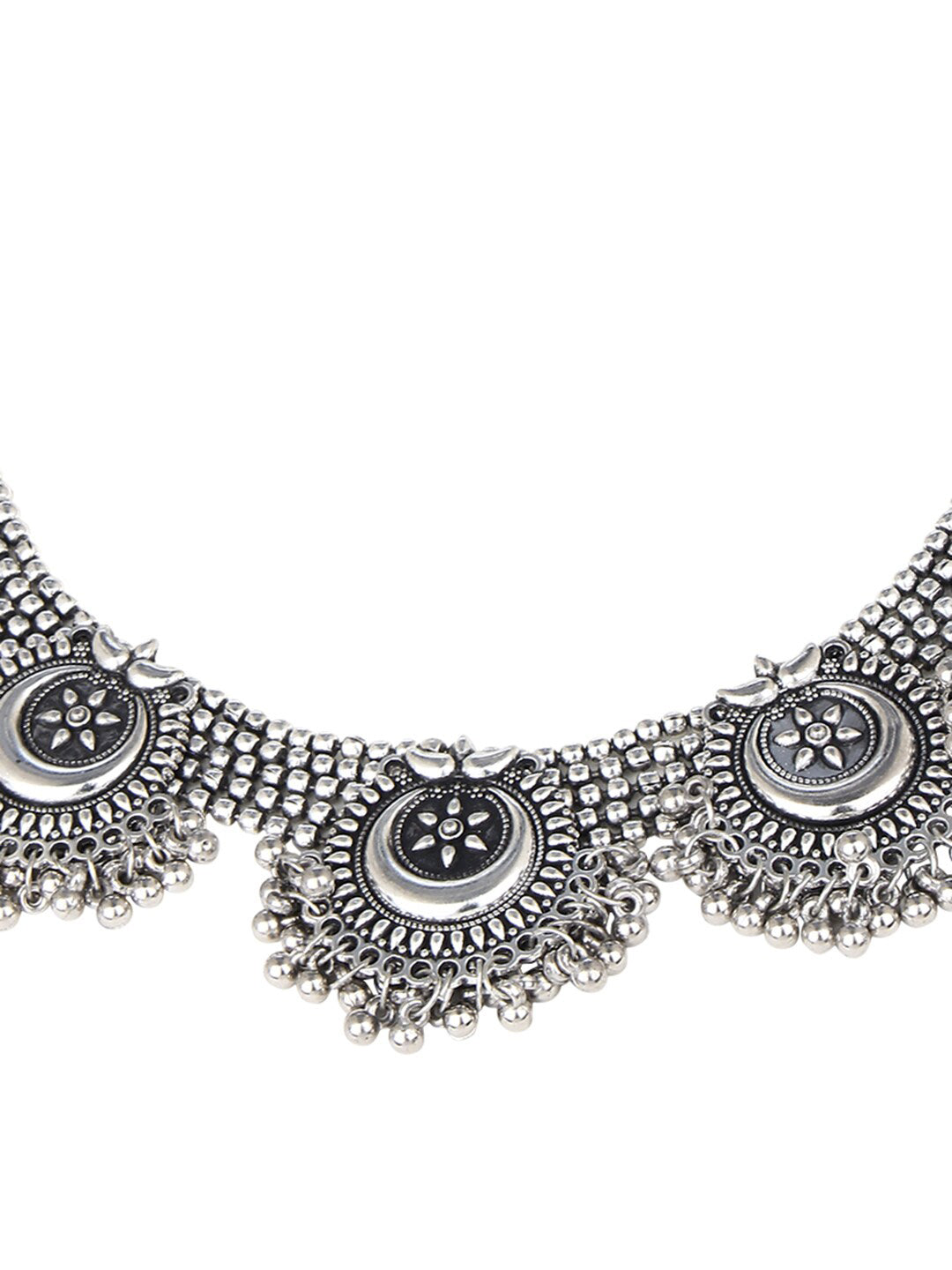 Cardinal Silver Oxidized Jewellery Set - Distacart