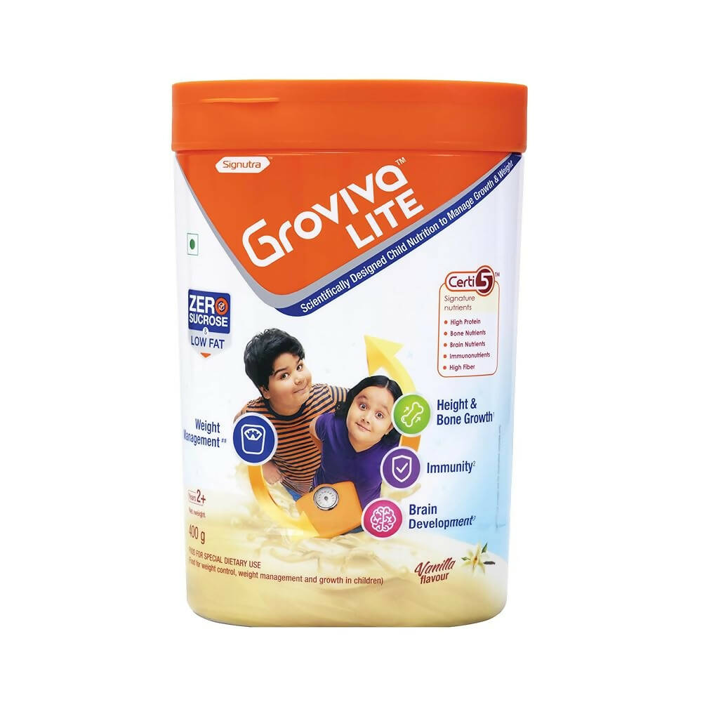 Groviva Lite Child Nutrition Powder to Manage Growth & Weight - Distacart