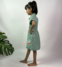 Thumbnail for ArthLife Seafoam Green Watermelon Shirt Dress - Distacart