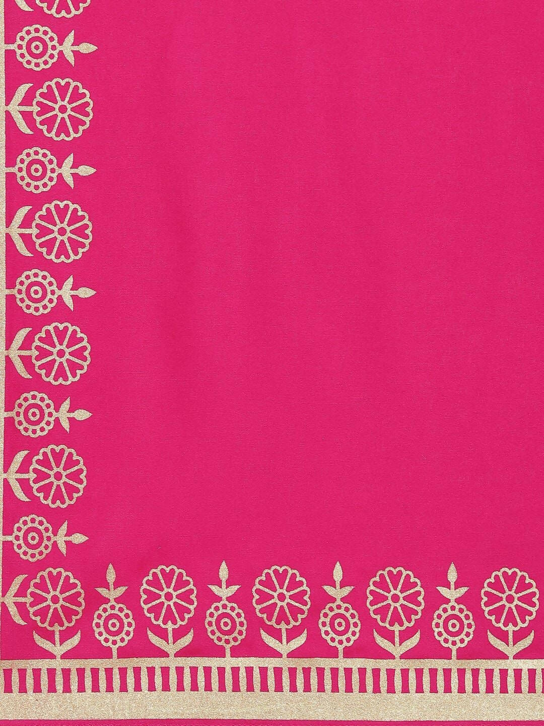 Vamika Foil Print Cotton Pink Party Wear/Casual Wear Kurta Set/Suit - Distacart