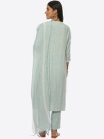 Thumbnail for Biba Women V-Neck Kurta & Trousers With Dupatta - Distacart