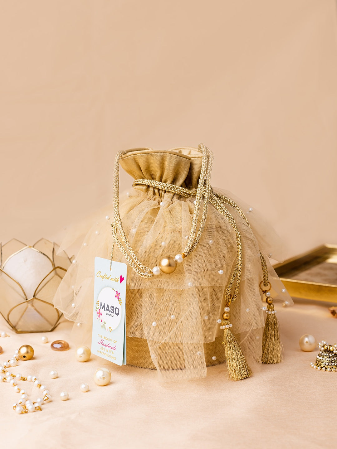 Masq Embellished Potli Clutch - Distacart