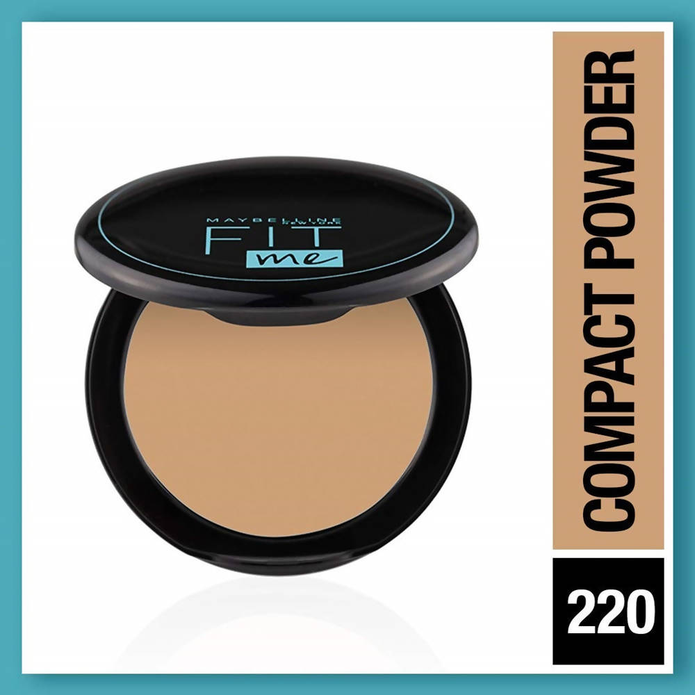 Maybelline New York Fit Me 12Hr Oil Control Compact, 220 Natural Beige (8 Gm) - Distacart