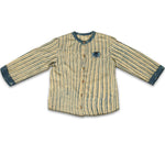 Thumbnail for Mhyssa Manny Full Sleeve Beige T-shirt With Blue Pants Set For Kids - Distacart