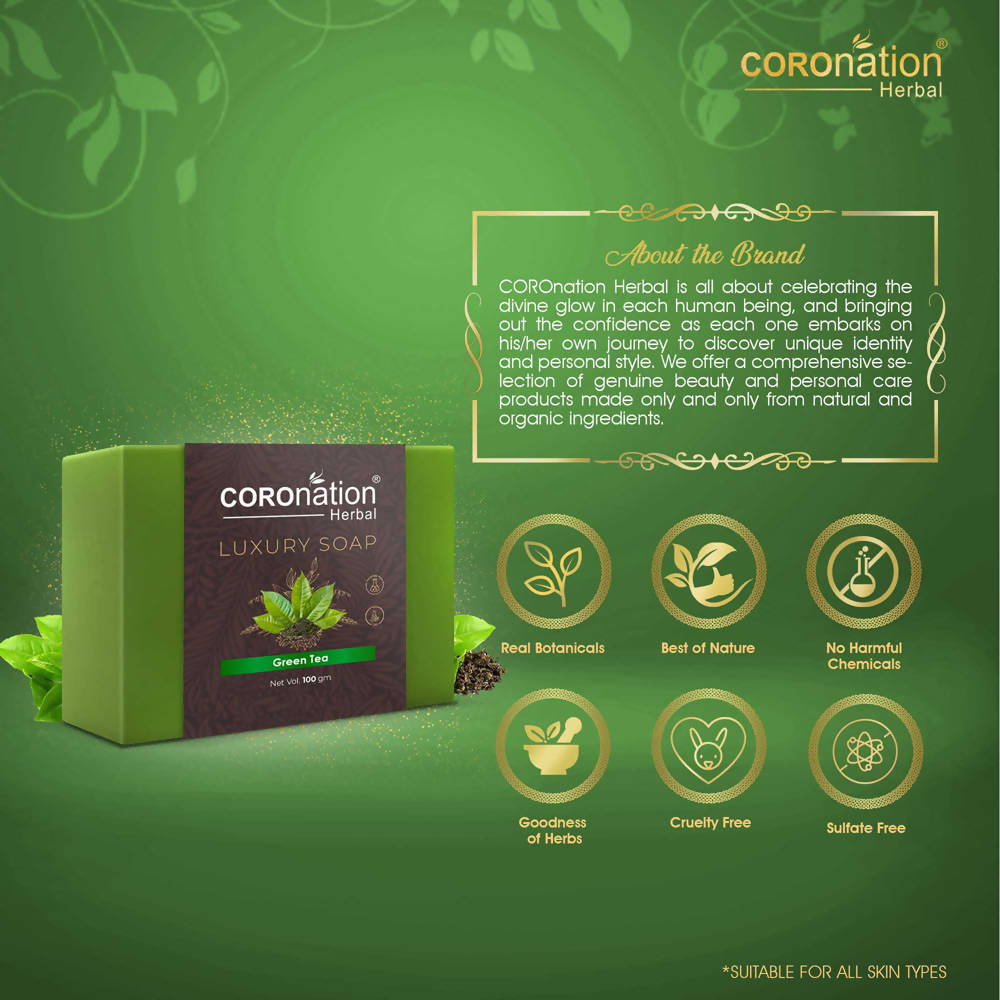 Coronation Herbal Green Tea Luxury Soap - Distacart