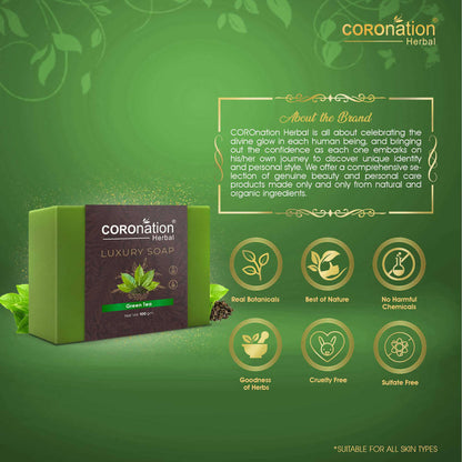 Coronation Herbal Green Tea Luxury Soap - Distacart
