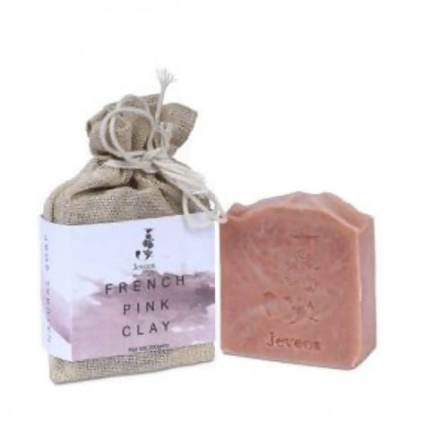 Jeveos Natural Handmade French Pink Clay Soap - Distacart