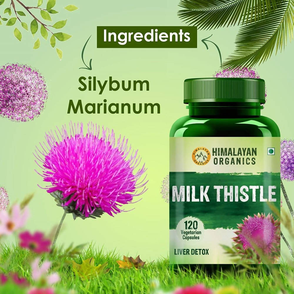 Himalayan Organics Milk Thistle, Liver Detox: 120 Vegetarian Capsules Online