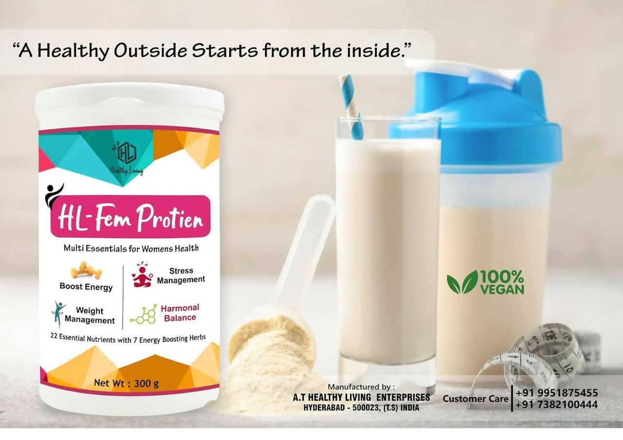 Healthy Living HL - Fem Protein Powder for Women - Distacart