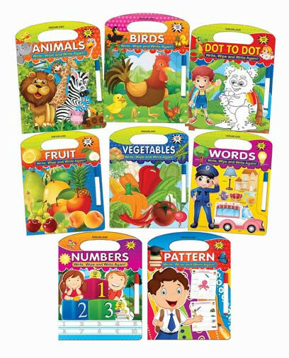 Dreamland Write & Wipe Books- (8 Titles) - Distacart