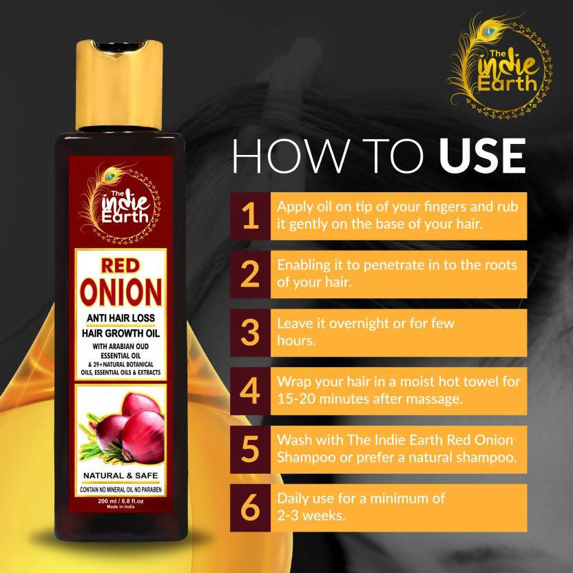 The Indie Earth Red Onion Hair Growth Oil