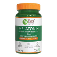 Thumbnail for Pure Nutrition Melatonin 5mg Veg Tablets - Distacart