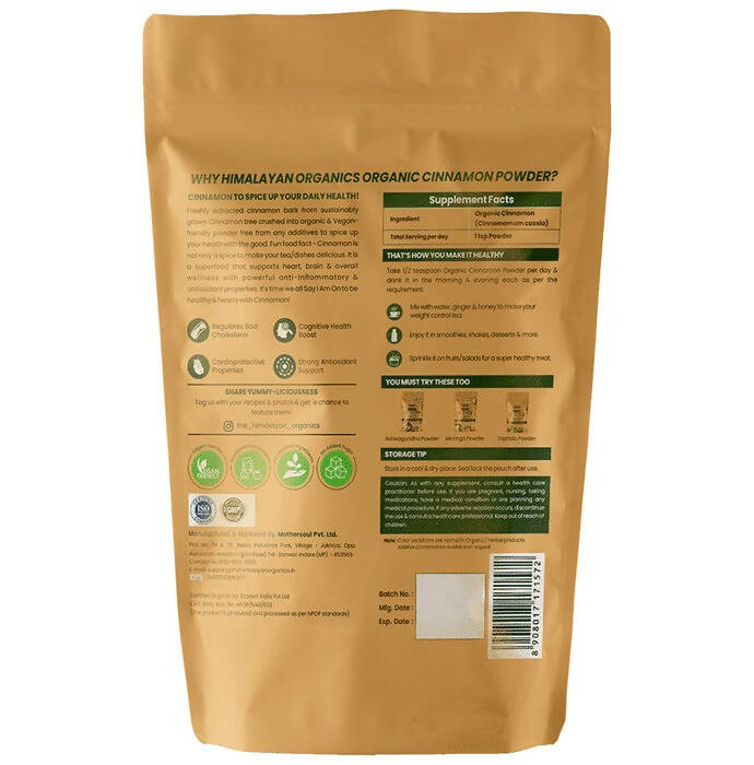 Himalayan Organics Cinnamon Powder - Distacart