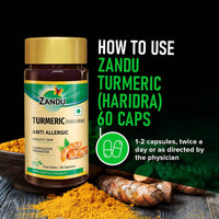 Thumbnail for Zandu Turmeric (Haridra) Anti Allergic Capsules benefits