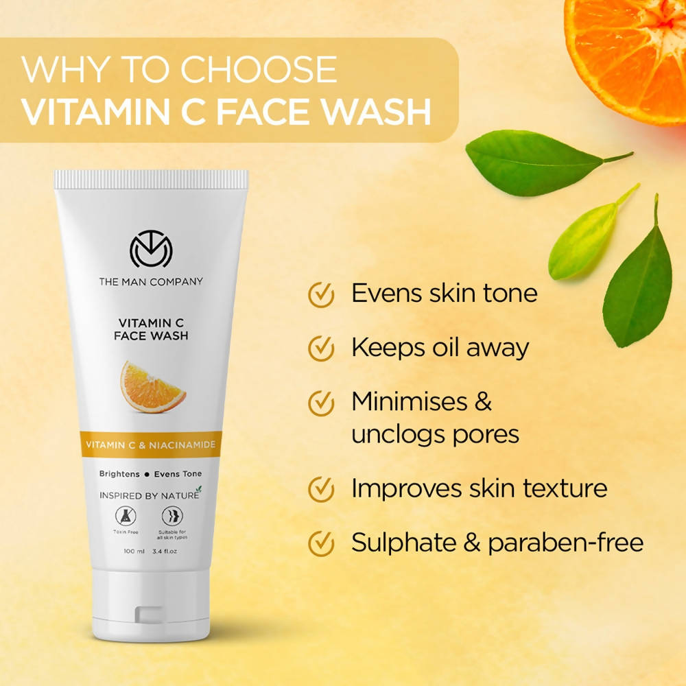 The Man Company Vitamin C Face Wash - Distacart