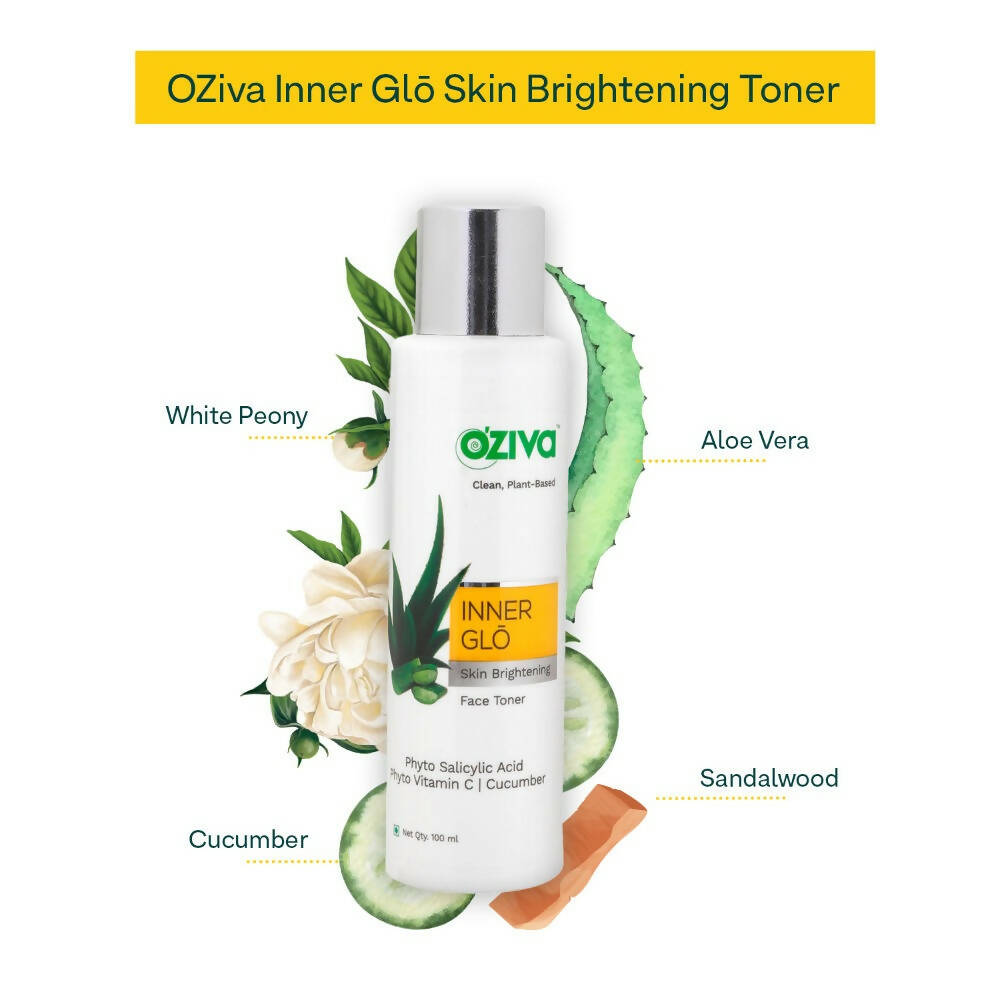 OZiva Inner Glo Skin Brightening Face Toner - Distacart