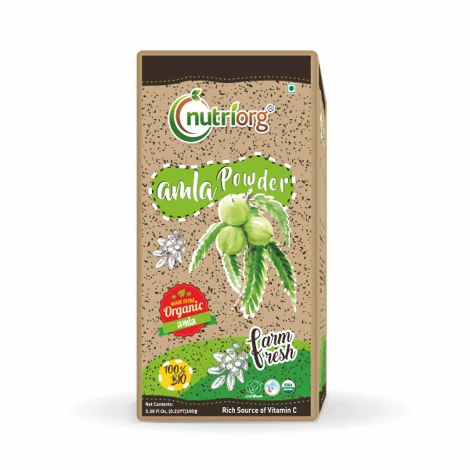 Nutriorg Certified Organic Amla Powder - Distacart