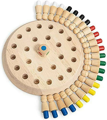Kraftsman Wooden Memory Chess Game for Kids | Color Memory Chess Game | Educational Toy - Distacart
