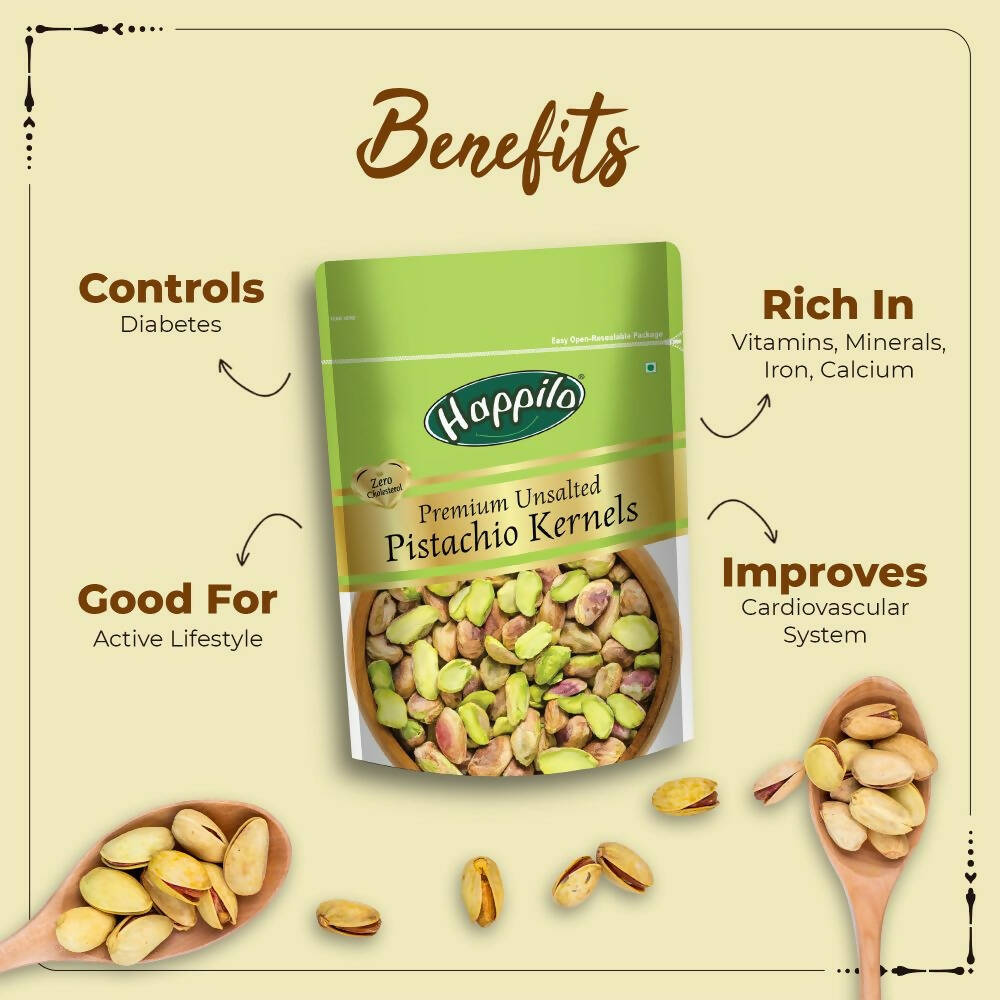 Happilo Premium Unsalted Pistachio Kernels - Distacart