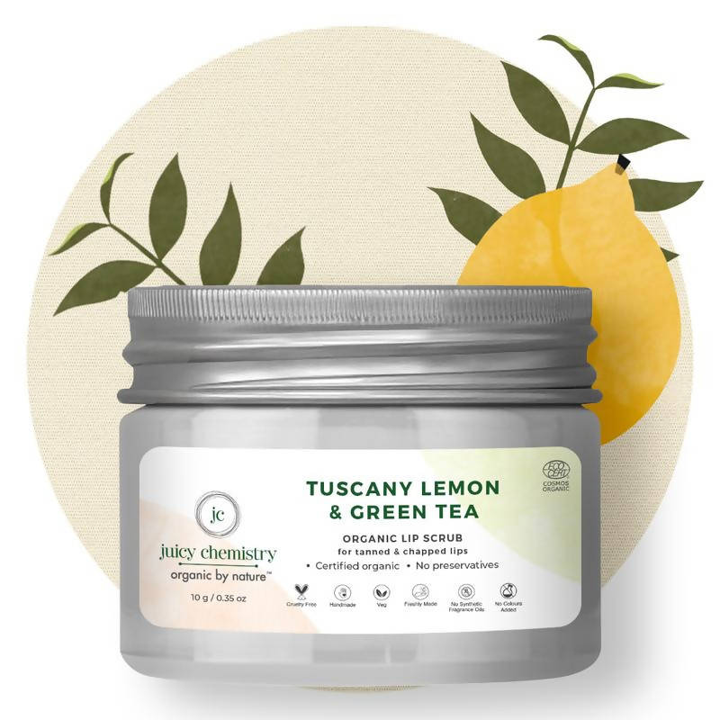 Juicy Chemistry Tuscany Lemon & Green Tea Lip Scrub - Distacart
