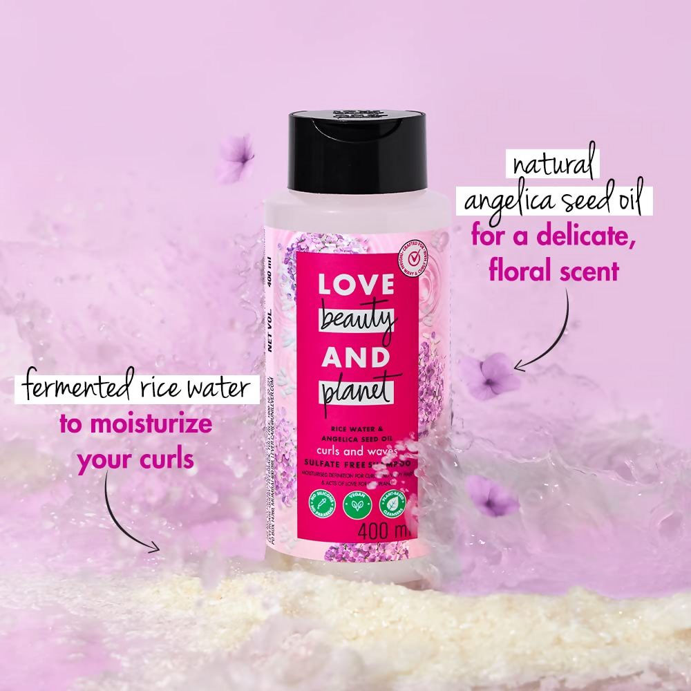 Love Beauty And Planet Rice Water & Angelica Seed Oil Shampoo - Distacart