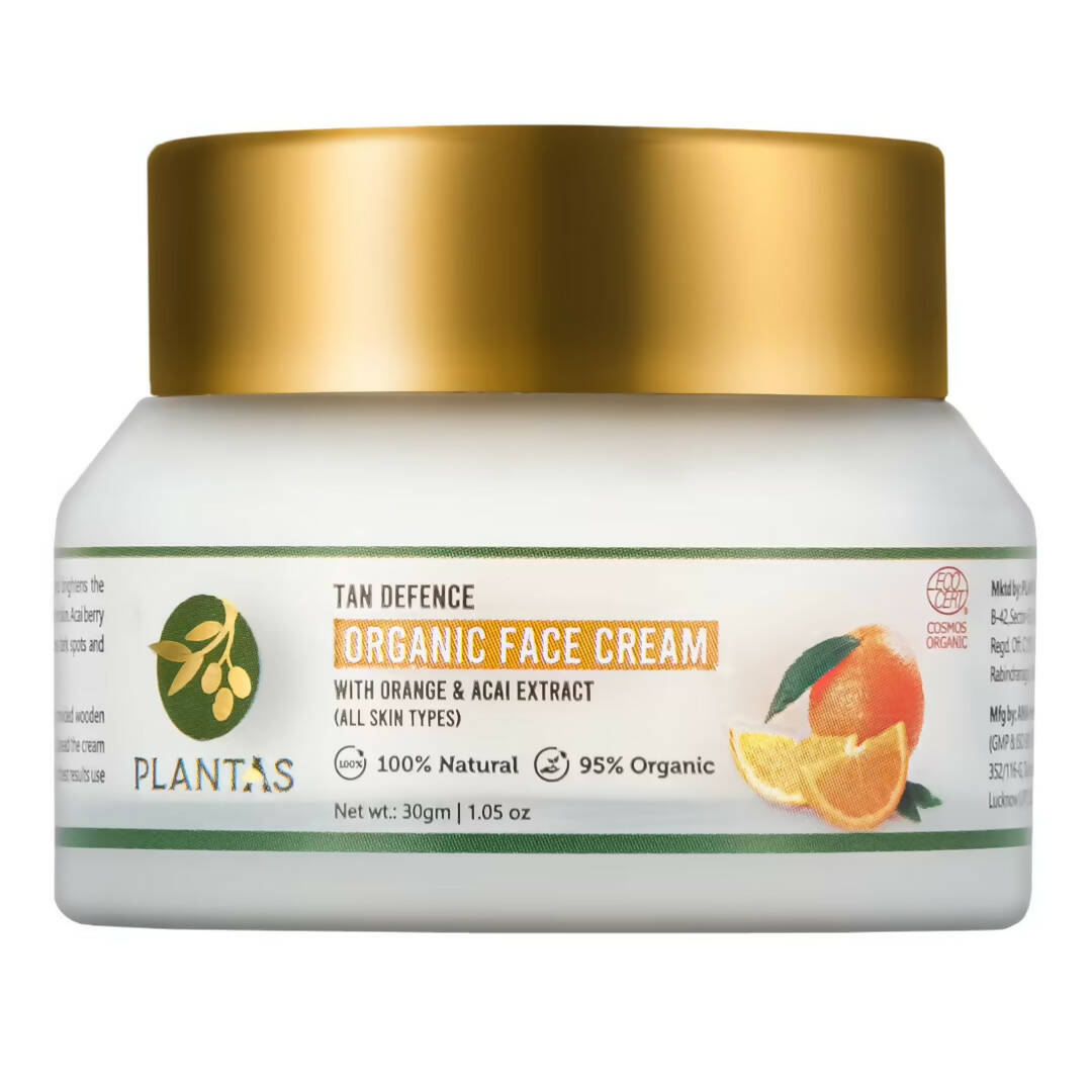 Plantas Tan Defence Organic Face Cream - Distacart