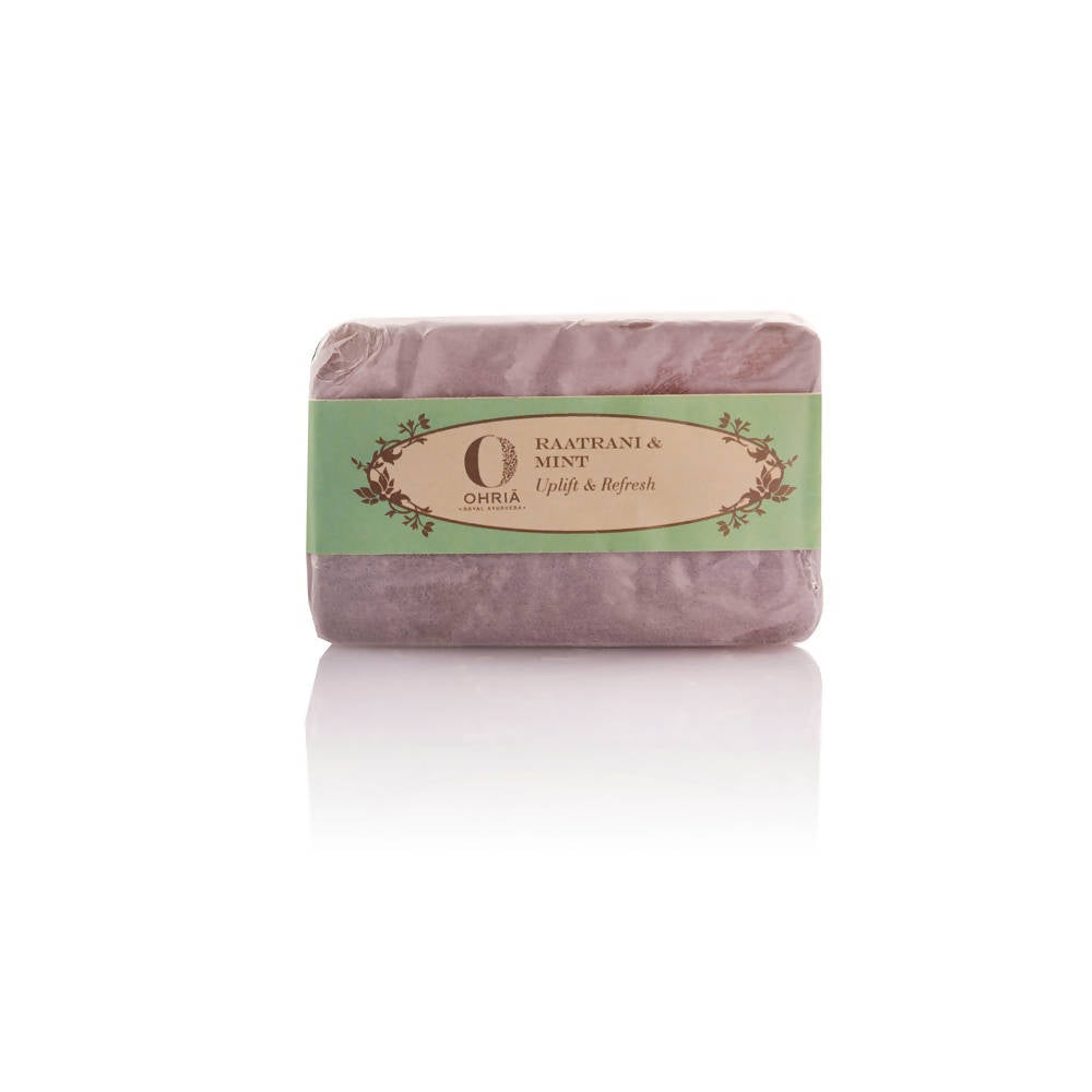 Ohria Ayurveda Raatrani And Mint Bathing Bar
