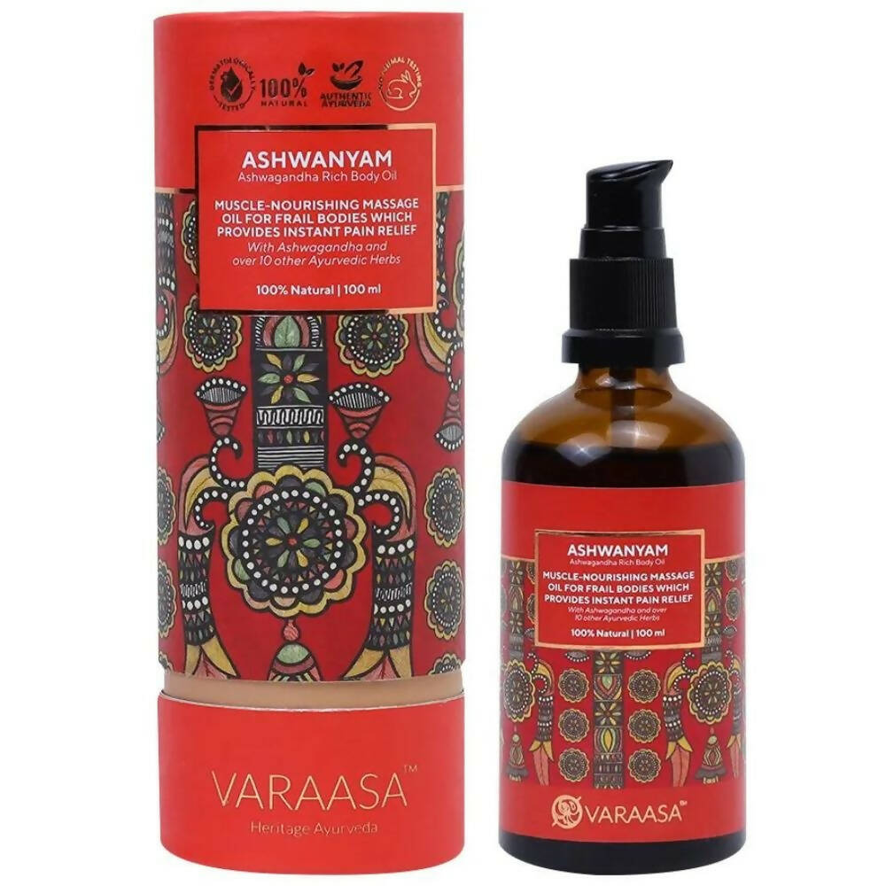 Varaasa Ashwanyam Ashwagandha-Rich Body Oil - Distacart