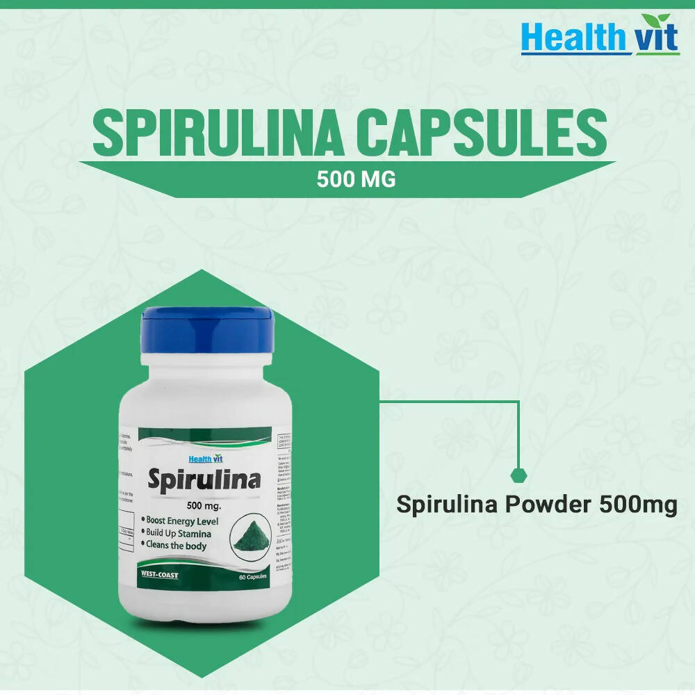 Healthvit Spirulina Capsules - Distacart