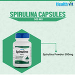 Thumbnail for Healthvit Spirulina Capsules - Distacart