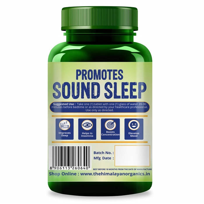 Himalayan Organics Melatonin 10 mg, Soothing Sleep Formula: 120 Tablets