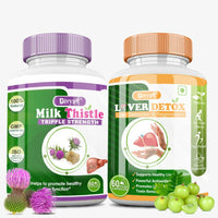 Thumbnail for Divya Shree Liver Detox & Milk Thistle Capsule Combo - Distacart