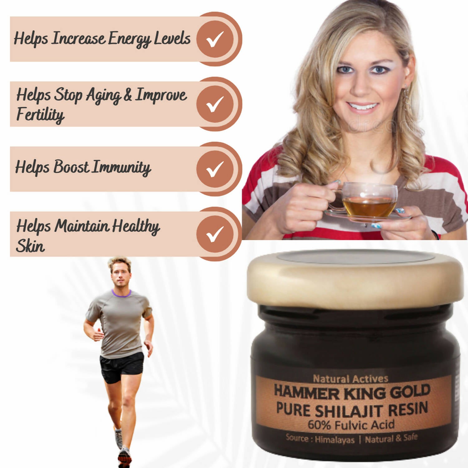 Vigini Hammer King Gold Pure Sj Resin for Men - Distacart