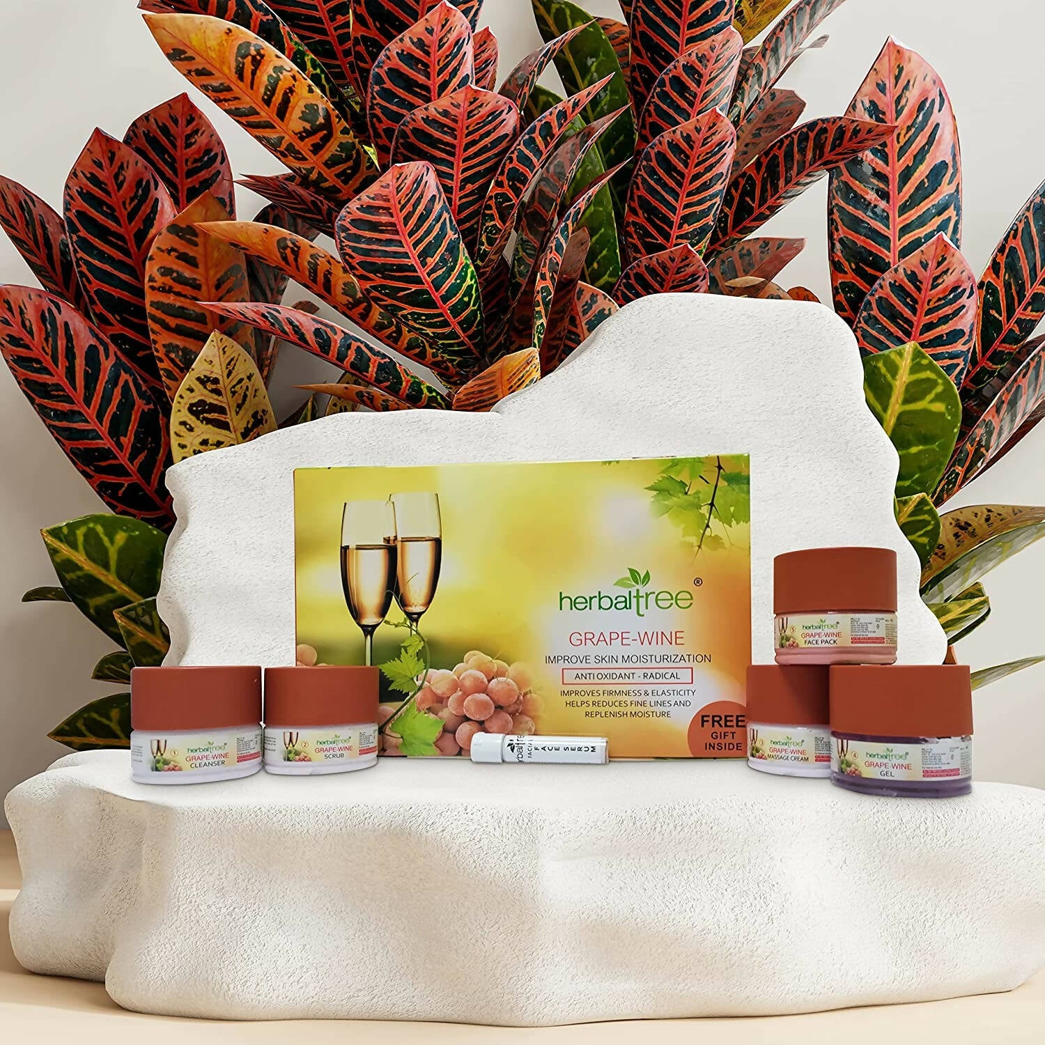 Herbal Tree Grape Wine Facial Kit - Distacart