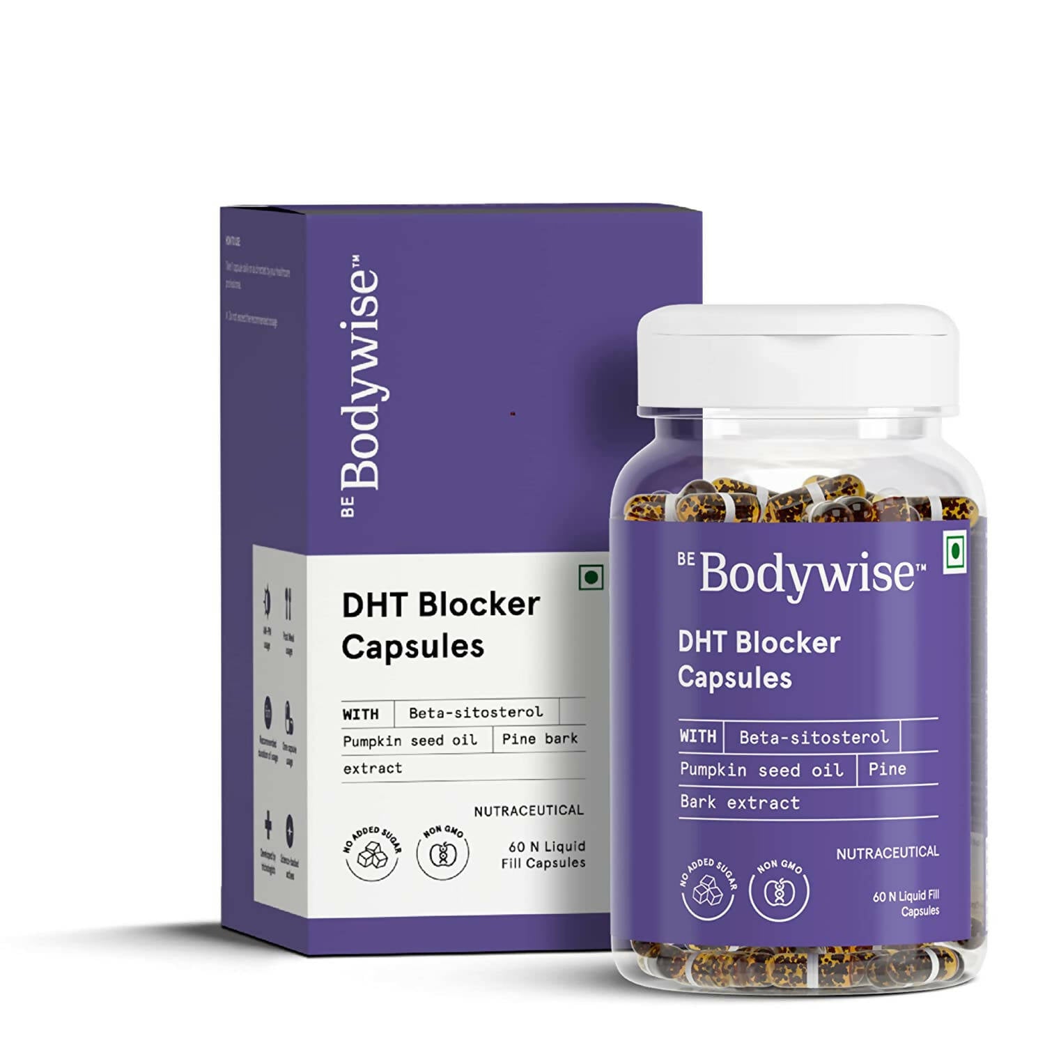 BeBodywise DHT Blocker Capsules For Anti Hair Fall - Distacart