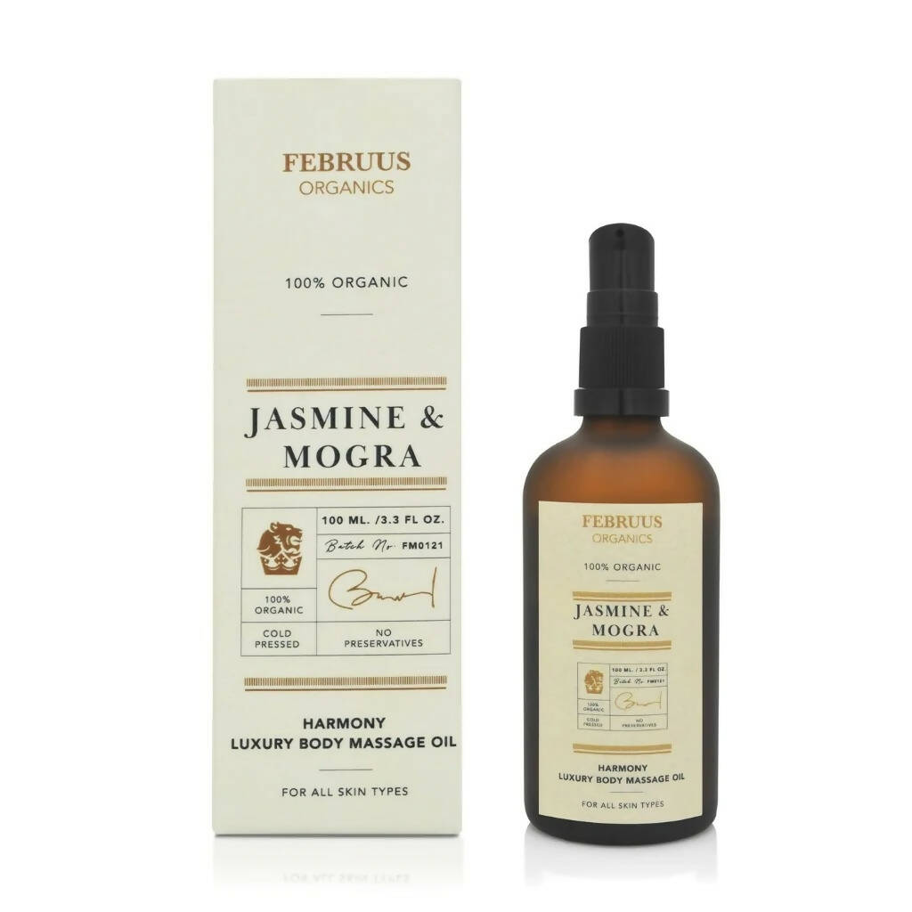 Februus Organics Jasmine & Mogra Body Oil - Distacart