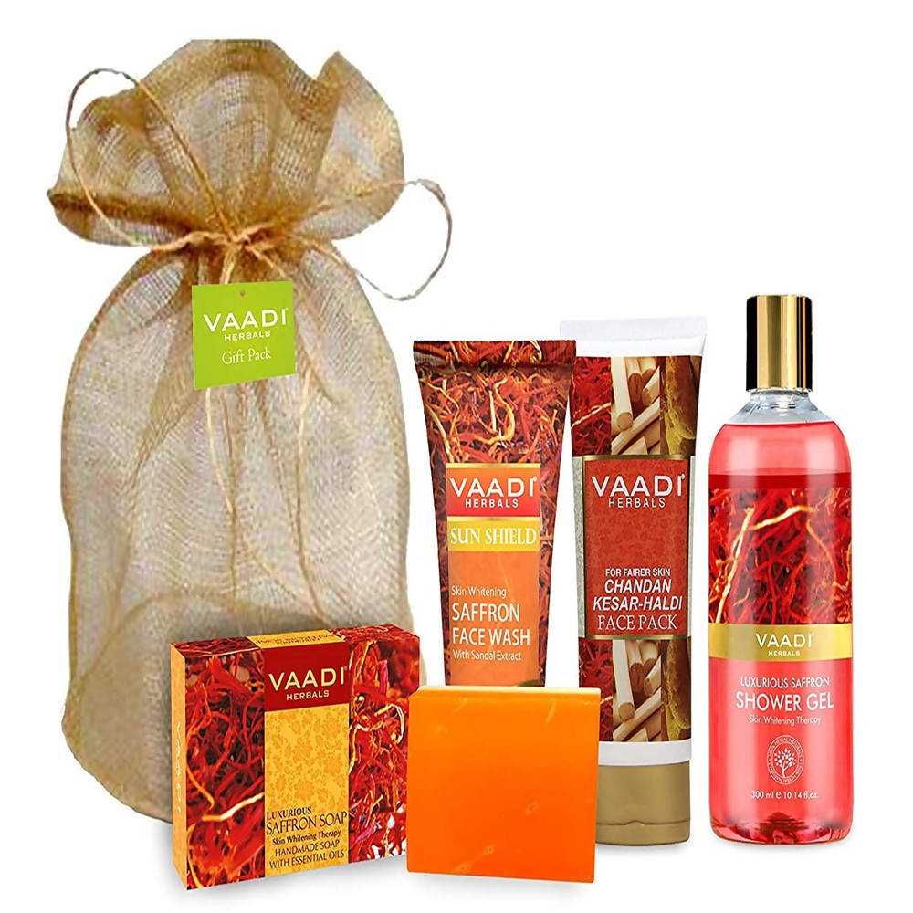 Vaadi Herbals Luxurious Saffron Skin Whitening Set - Distacart