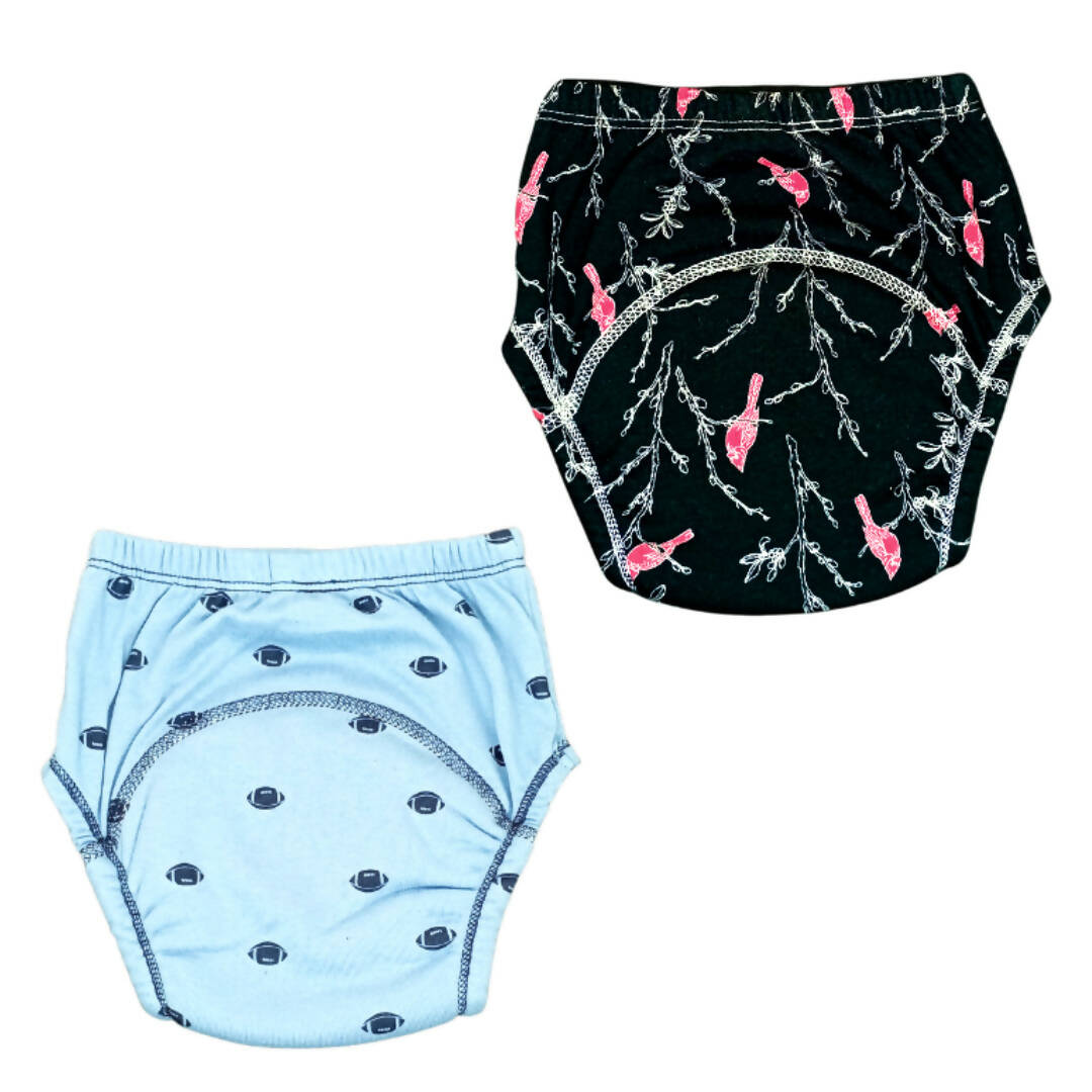 Kindermum Cotton Padded Pull Up Training Pants/ Padded Underwear For Kids Rugby Sparrow-Set of 2 Pcs - Distacart