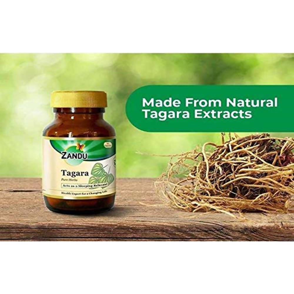 Zandu Tagara Pure Herbs Capsules - Distacart